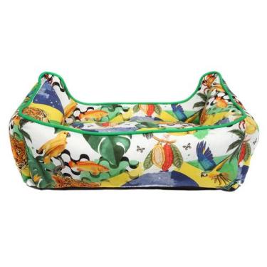 Imagem de Cama luxo Brasil para Cachorro e Gato Pet - Bichinho Chic, Verde, G