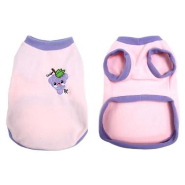 Imagem de Agasalho Fruit para Cachorro e Gato Pet - Bichinho Chic, Rosa, 6