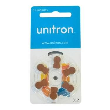 Imagem de Kit 120 Baterias Pilha Aparelho Auditivo 312 / Pr41 Unitron