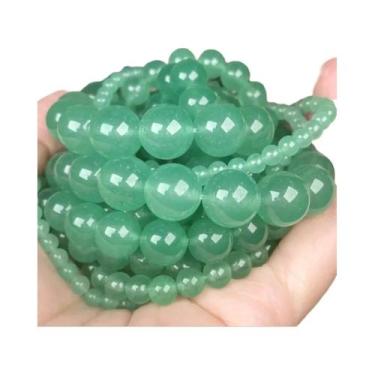 Imagem de Contas De Pedra Natural 45 Peças Quartzo Rosa Olho De Tigre Obsidiana 