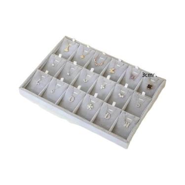 Imagem de Bandeja Organizadora De Joias Em Veludo Para Anéis, Pulseiras, Brincos