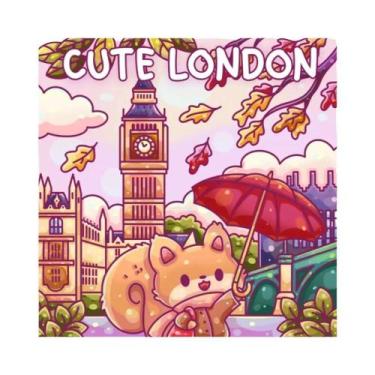 Imagem de Livro De Colorir Kawaii Londres: Aventura Fofa E Divertida Com Pontos 
