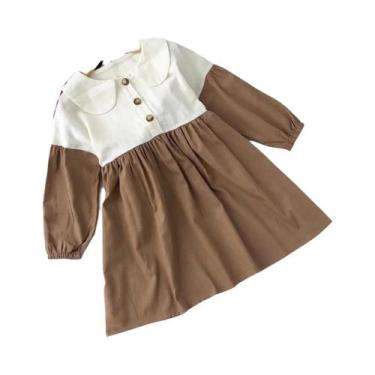 Imagem de Vestido Casual Floral Para Meninas, Roupas De Princesa Para Crianças D