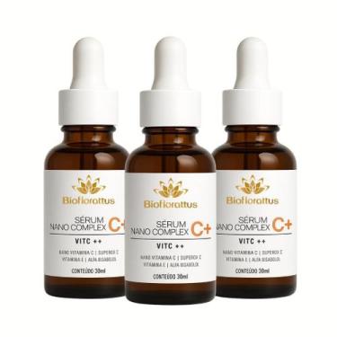Imagem de Kit 3 Sérum Vitamina C Antioxidante Facial  Uniformiza o Tom, Reduz Ma