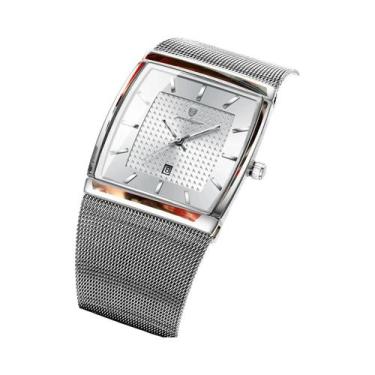 Imagem de Relógio De Quartzo Masculino POEDAGAR De Luxo À Prova d'Água Com Malha