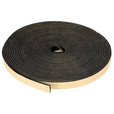 Imagem de PATIKIL Fita isolante de espuma, tira de vedação de porta autoadesiva para ar condicionado de janela de porta de porta para janela de porta, preta