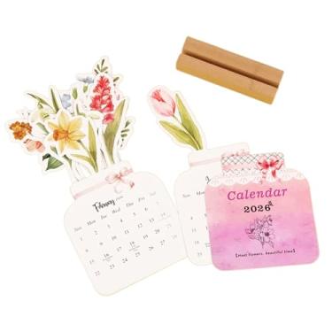 Imagem de Calendário de mesa 2026 - Agenda mensal diária | Lindo calendário de mesa 2026 - para casa, escritório, sala de aula, professores, estudantes, mulheres, Natal, Ano Novo