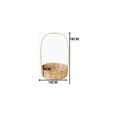 Imagem de Cestinha de Palha 18x10x6 cm - Organizador Rústico - Genérico