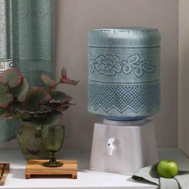 Imagem de Capa De Galão De Agua Interlar Em Renda Retro 20 Litros Pistache