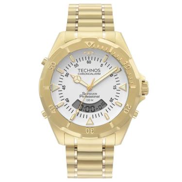Imagem de Relógio Technos Masculino Skydiver Dourado - Wt2050awn/1b
