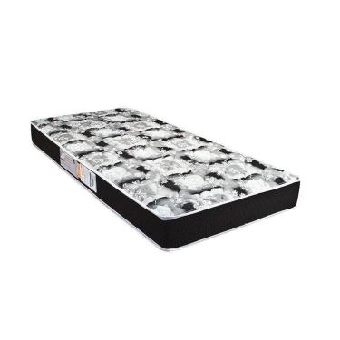 Imagem de Colchão Solteiro Espuma D23 Roland Garros Black Bordado (78x188x14) Luckspuma