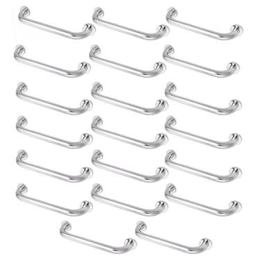 Imagem de Alça De Apoio Kit 20 Uni Suporte Barra Idoso Criança Anti Queda 30cm Evita Acidente