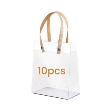 Imagem de Sacolas Plásticas Para Presentes 8.2X5.9in 20PCS Sacolas Para Aniversá