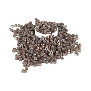 Imagem de 500 Peças De Anéis De Silicone Micro Link De 5mm E 3mm Para Extensões 