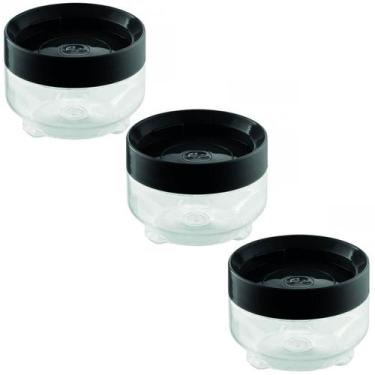 Imagem de Kit 3 Porta Mantimentos UZ Empilhável 300ml Organizador com Tampa de P