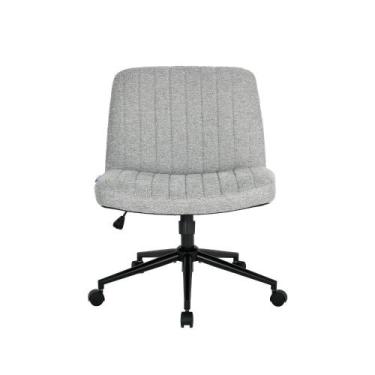 Imagem de Cadeira Home Dt3 Dolly FS com rodinha Revestimento Fabric Grey 14602-3