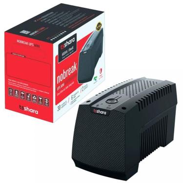 Imagem de Nobreak Ts Shara Ups Mini 600va, Bivolt Automático, 6 Tomadas, 1x Bateria 12v 5ah - 4568