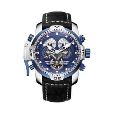 Imagem de Relógio Automático Masculino Em Ouro Rosa, Mostrador Preto, Pulseira D