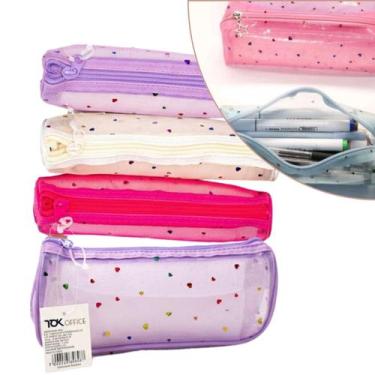 Imagem de Estojo Plastico Escolar Cores Sortidas - EA ACESSÓRIOS