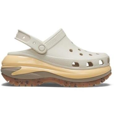 Imagem de Sandália crocs classic mega crush clog almond tint/multi-Feminino