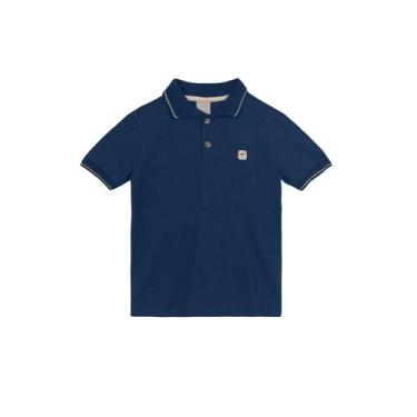 Imagem de Camisa polo infantil menino em piquet Mundi, 6, Azul
