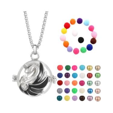 Imagem de Colar Difusor De Óleos Essenciais Para Aromaterapia, Design Gaiola De 