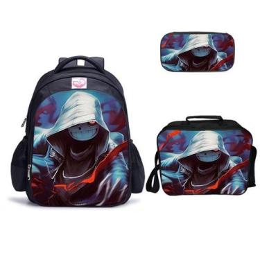 Imagem de Conjunto de mochilas Undertale Sans Anime de 16 polegadas com lancheir