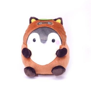 Imagem de Pinguim de pelúcia branco e marrom com 25 cm de altura - yiweisai