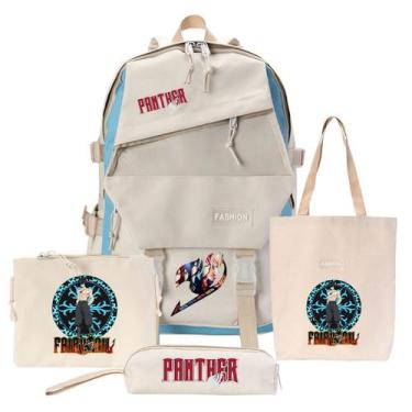 Imagem de Conjunto escolar de 4 peças de desenho animado infantil Fairys Tails G