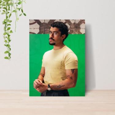 Imagem de Quadro Bad Bunny Reggaeton Trap Music A4  Placa MDF 04 - Lomi Art