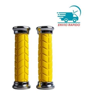 Imagem de Manoplas De Punho Amarelo Bicicleta Mtb Aro 20 24 26 29 Par - XD FITNE