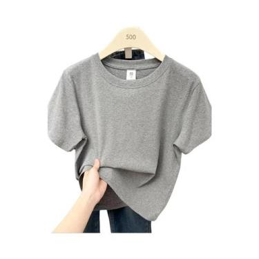 Imagem de Camiseta Casual De Verão plus Size, Manga Curta, Sexy, Sólida, Tendênc