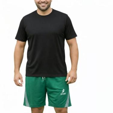 Imagem de Bermuda Masculina Plus Size Esportiva Academia Futebol Confortável - O