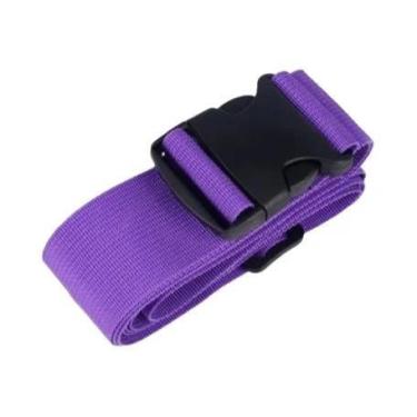 Imagem de Cinta De Bagagem Ajustável Antifurto Com Cadeado De Senha Para Malas E