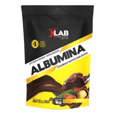 Imagem de Albumina Xlab 1kg Refil Pó De Clara De Ovo Vários Sabores, Nutelina
