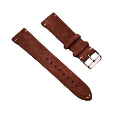 Imagem de Pulseira De Relógio Unissex Em Suede Macio Com Liberação Rápida 14mm 1