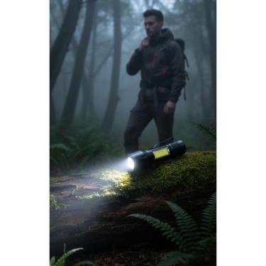 Imagem de Lanterna Tática LED USB Potente 800lm Zoom 200m - Congratulations Stor