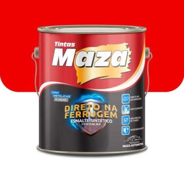 Imagem de Esmalte Maza Direto Na Ferrugem Vermelho 900ml