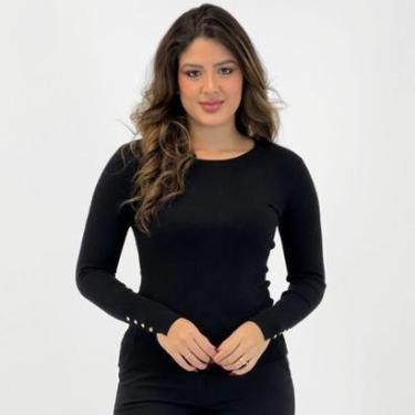 Imagem de Blusa de Lã Dyordhana Básica Gola Redonda Feminina-Feminino