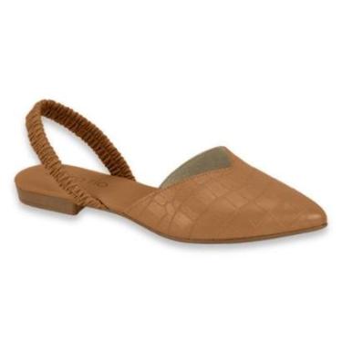 Imagem de Sapatilha Feminina Beira Rio Mule Slingback Bico Fino Elastico Ref: 4134.446-Feminino