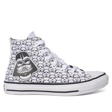 Imagem de Tênis Feminino Converse All Star Star Wars Darth Vader Branco/Preto-Feminino