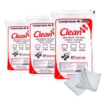 Imagem de Compressas De Gazes 13 Fios Hidrófila - 1.500 Unids Ou 720g - Congratu