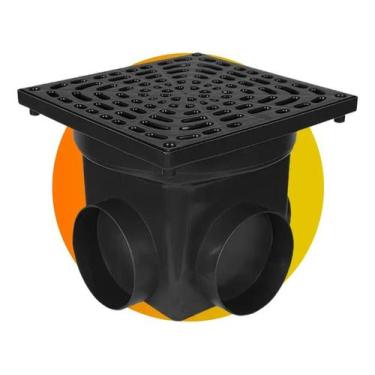 Imagem de Caixa Coletora de Água Pluvial Metasul 4,5L Tampa Grelha Plá - Congrat