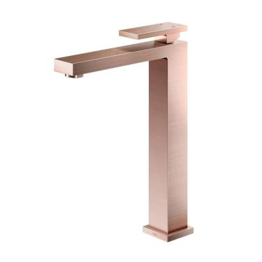 Imagem de Misturador Monocomando para Banheiro Bica Alta New Edge Cobre Escovado Docol
