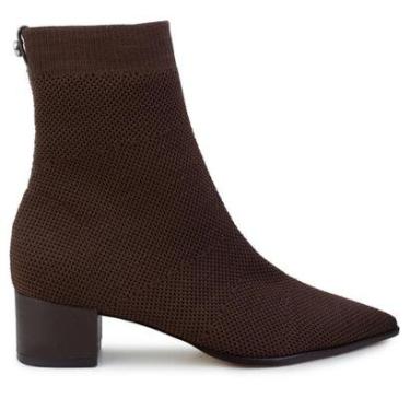 Imagem de Bota Feminina Carrano CB Knit Dark Brown Marrom - 7160-Feminino