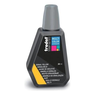 Imagem de Tinta Para Carimbo Cor Amarelo de Sinalização Original Trodat 28ml