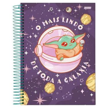 Imagem de Caderno Universitário 1x1 80 Folhas Grogu Capa Dura Jandaia