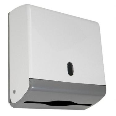 Imagem de Dispenser para Papel Toalha Interfolha 2 Ou 3 Dobras para Higienização em Banheiros Hig...