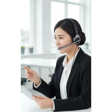 Imagem de Headset Bluetooth C/ Microfone Cancelamento Ruído Preto - Congratulati