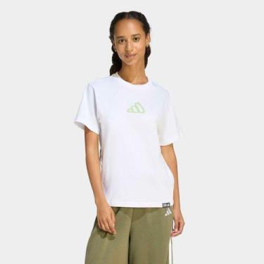 Imagem de Camiseta Adidas Moto T Feminina, Branco, G